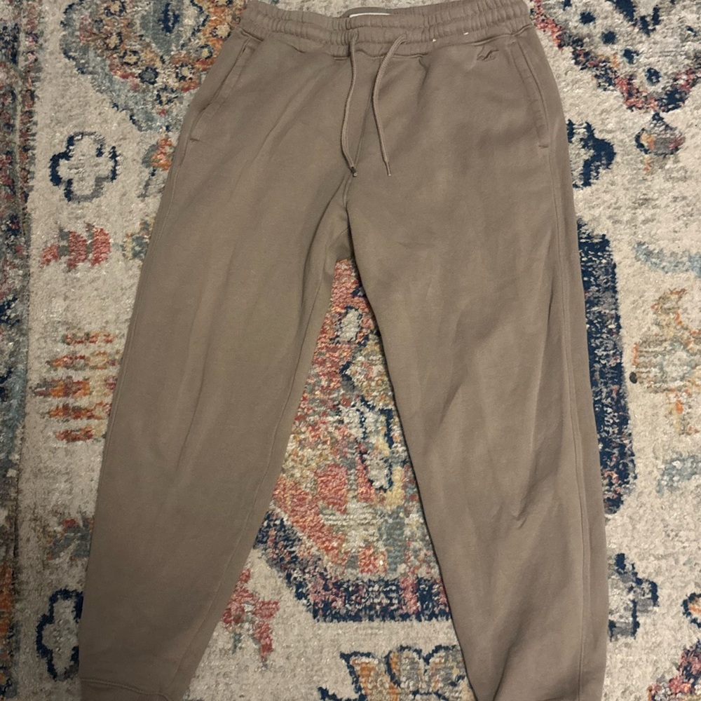 Hollister Men's Taupe Brown Jogger Sweatpants